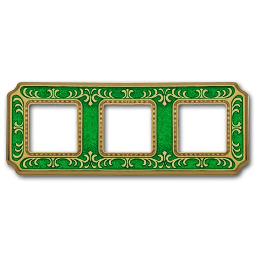  Рамка Smalto Italiano Siena Emerald green 3-постовая Fede FD01353VEEN