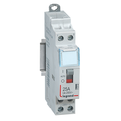 CX3 Контактор 230V 2НО 25А руч.упр. Legrand 412544