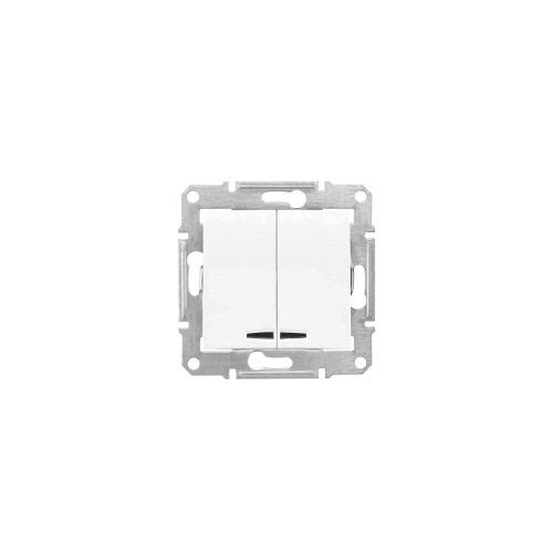  Выкл. 2кл. cx.5 с подсв., белый Schneider Electric SDN0300321