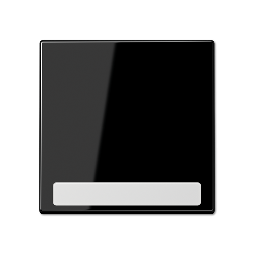  LS 990 Черный Клавиша 1-я с полем для надписи Jung LS серия LS990NASW
