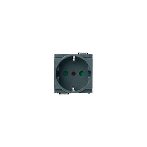  Розетка 2p+t 16a p30 2m серая Vimar Idea 17039