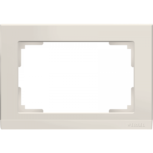  Рамка для двойной розетки (слоновая кость) Stark Werkel a046850 WL04-Frame-01-DBL-ivory