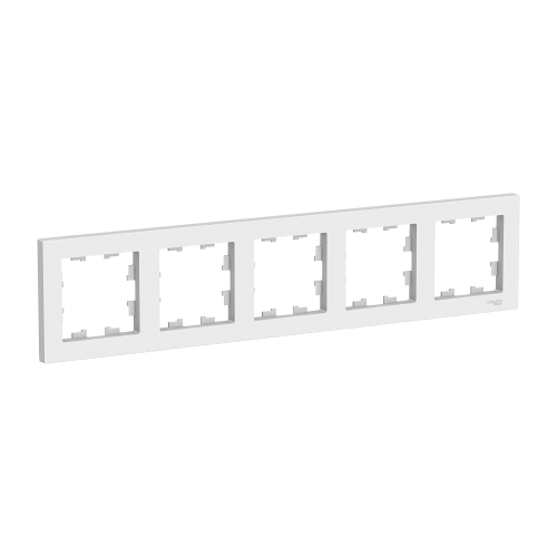  Рамка AtlasDesign Белый 5-постовая Schneider Electric ATN000105
