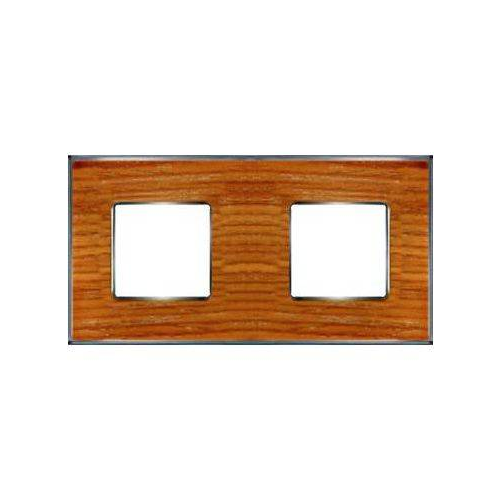  Рамка Vintage Wood Cherry / Хром 2-постовая Fede FD01312CCB