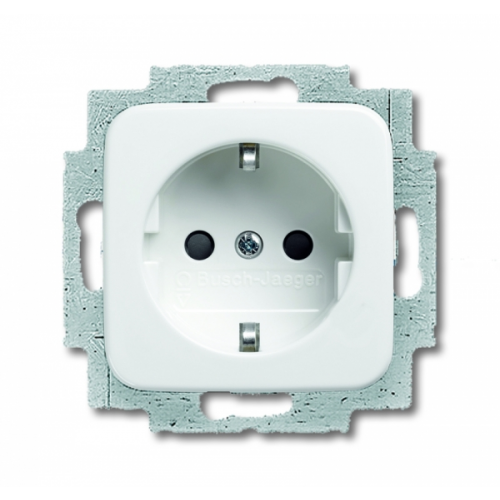  (20 EUC-214-507), Розетка SCHUKO 16А 250В, серия Reflex SI, цвет альпийский белый, ABB 2011-0-3789