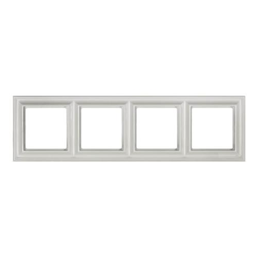  Рамка ECO Profi Deco Белый 4-постовая гор/верт. Jung EPD484WW