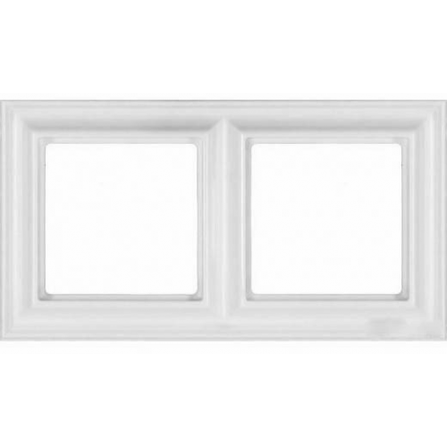 Рамка ECO Profi Deco Белый 2-постовая гор/верт. Jung EPD482WW