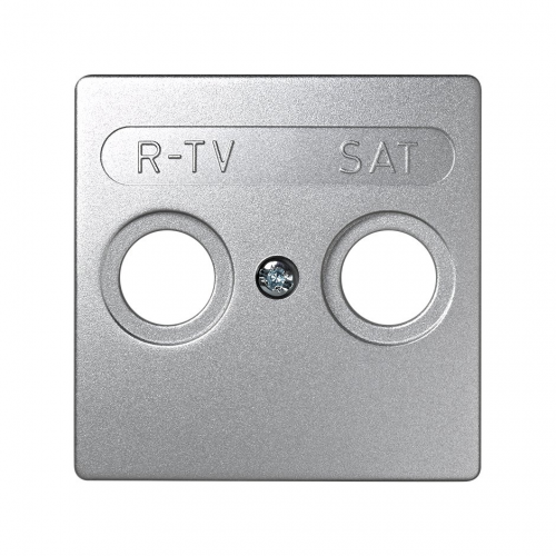  Накладка на телевизионную розетку R-TV-SAT, Simon 73 Loft, алюминий 73097-63