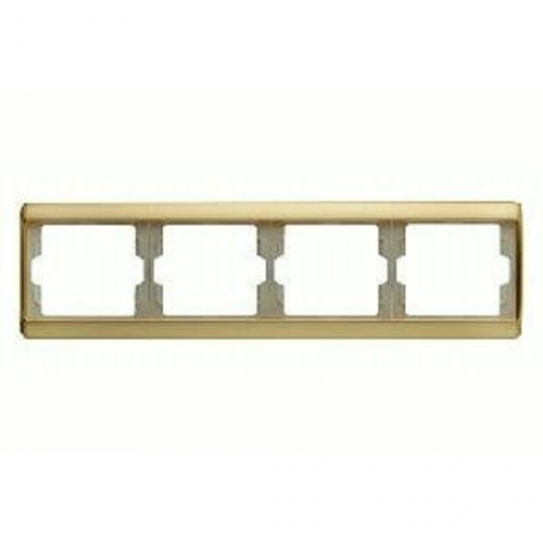  Рамка Arsys Золото 4-постовая Berker 13840002