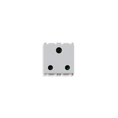  Розетка 2p+t 16a англия, серебро Vimar Plana 14218.SL