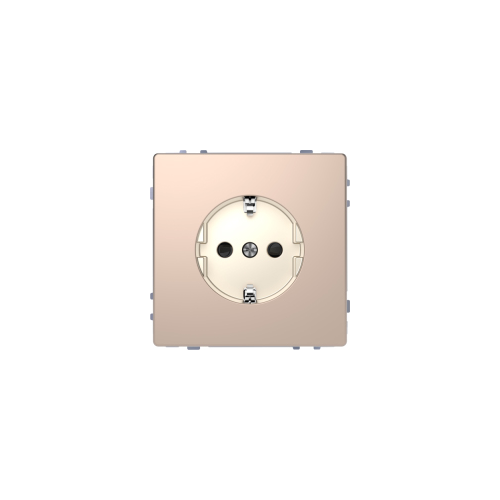 D-life розетка 16а, с з/к и шт, винт. зажим., шампань Merten MTN2400-6051
