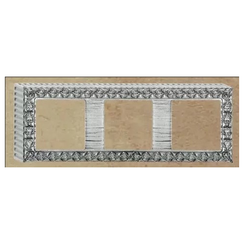  Рамка для накладного монтажа San Sebastian Antique silver black 3-постовая Fede FD01523AB
