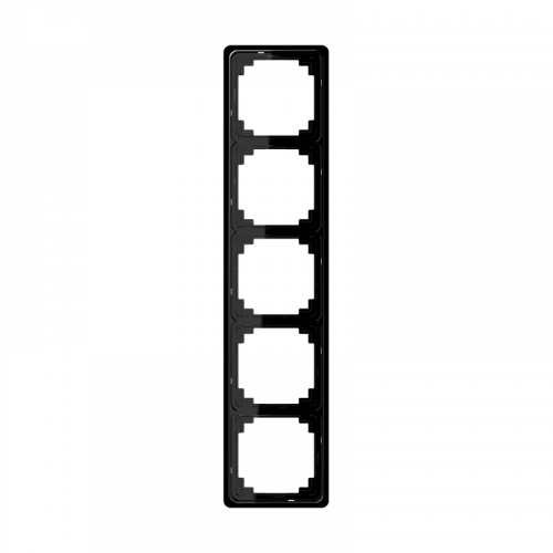  Рамка CD Plus Черный 5-постовая Jung CDP585SW