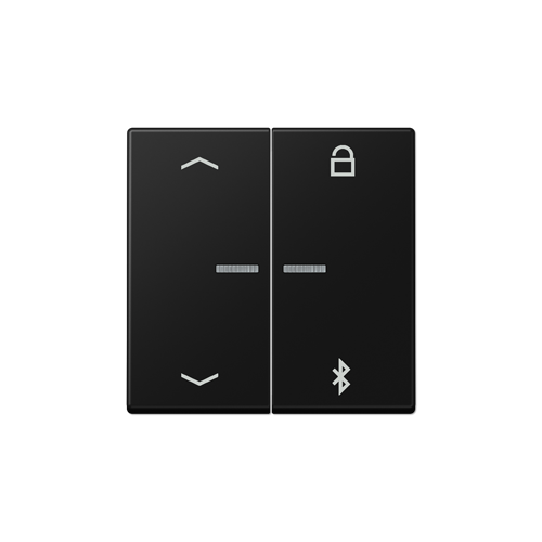  Таймер универсальный Bluetooth «стрелки» матовый чёрный графит Jung A серия A1751BFPBTSWM