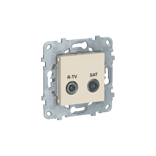  Розетка R-TV/ SAT, оконечная, Бежевый Schneider Electric NU545544