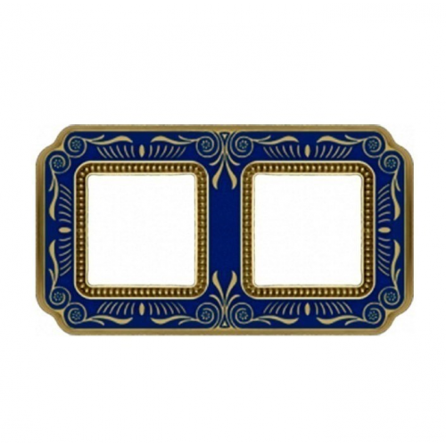  Рамка Smalto Italiano Firenze Blue sapphire 2-постовая Fede FD01362AZEN