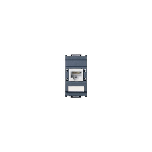  Розетка rj45 r&m cat 5e utp t568a/b серый Vimar Idea 16365.1