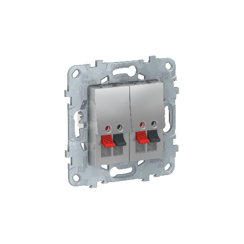 Аудиорозетка двойная, Алюминий Schneider Electric NU548930