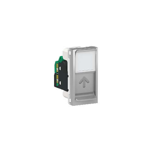  Розетка компьютерная, RJ45, одиночная, кат. 5е UTP, 1 Модуль, Алюминий Schneider Electric NU341030