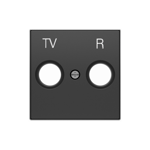 NS Накладка для TV-R розетки Чёрный бархат , ABB 8550