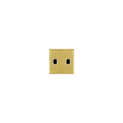  Латунная накладка под 2 тумблера , цвет Bright Gold+beige FEDE FD04321OB-A