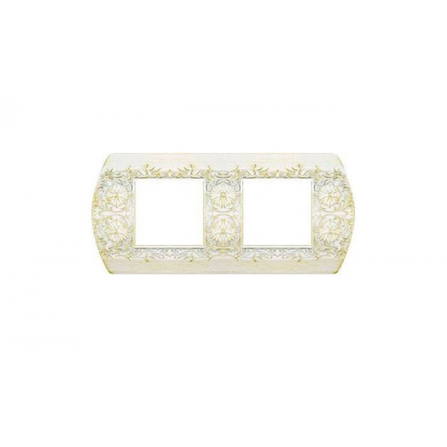  Рамка Sanremo white decape 2-постовая гор/верт. Fede FD01422BD