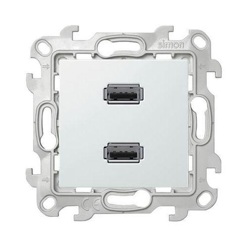  Коннектор 2хUSB, бел Simon 24 2411090-030