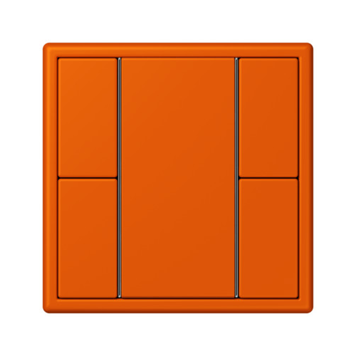  Les Couleurs® Le Corbusier KNX кнопочный модуль F 50 с двумя парами кнопок orange vif Jung LC502TSA4320S