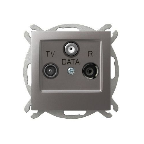 Ospel Impresja Титан Розетка антенная RTV-DATA оконечная, без рамки GPA-YD/m/23