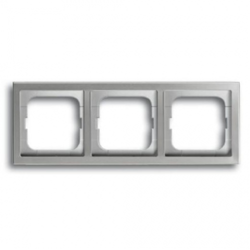  Рамка Pure Steel Сталь 3-постовая ABB 1723-866K