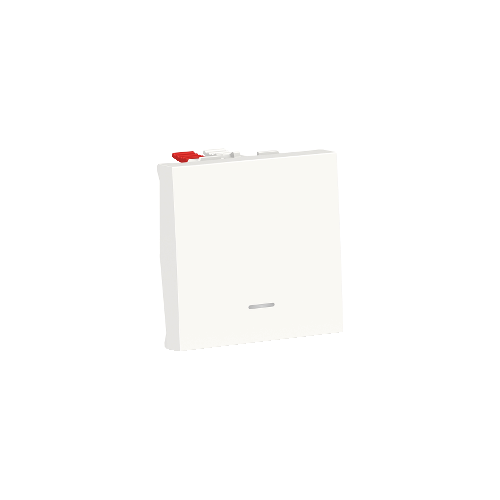  Переключатель 1-клавишный, с нейтралью, сх.6а, 2 модуля, Белый Schneider Electric NU320318S