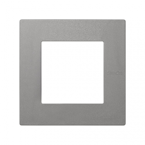 Рамка универсальная, 1 пост, (+суппорт, +шестигранник), 100*100мм, IP44, IK07, Scudo, серый Simon 27 2705610-063