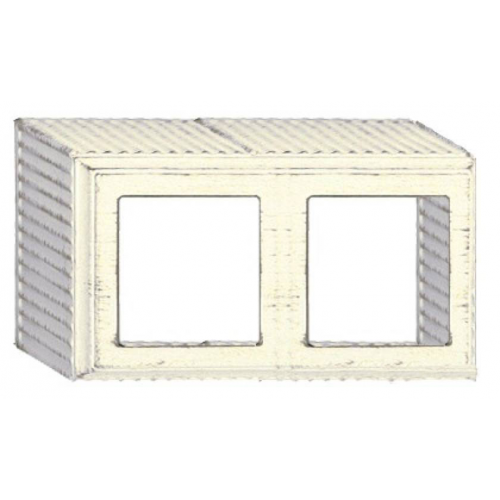  Рамка для накладного монтажа Roma WHITE DECAPE 2-постовая Fede FD01502BD