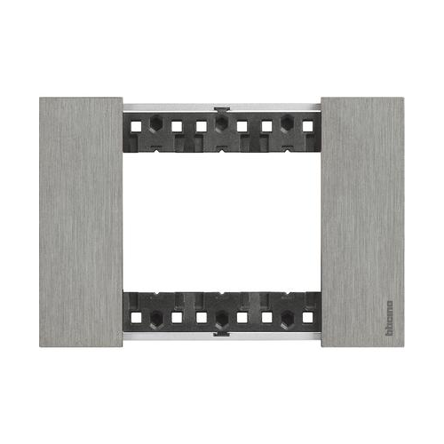  Рамка Bticino Living Now ACCIAIO 3-модульная KA4803ZG