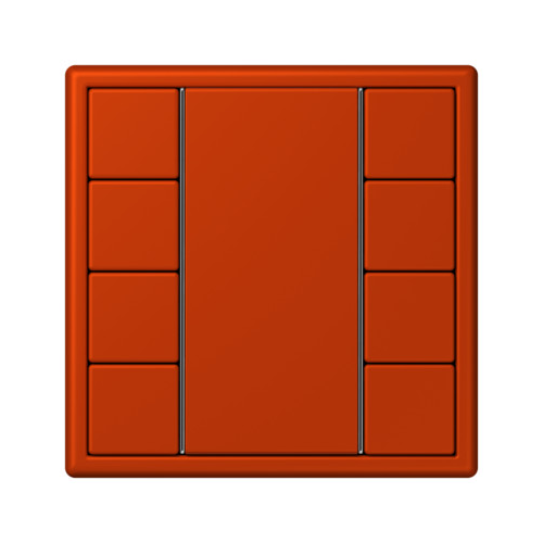  Les Couleurs® Le Corbusier KNX кнопочный модуль F 50 с четырьмя парами кнопок rouge vermillon 59 Jung LC504TSA4320A