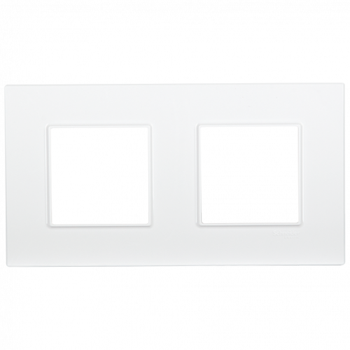  Рамка Unica Quadro Белый 2-постовая Schneider Electric MGU2.704.18