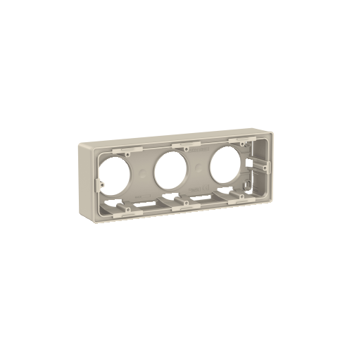  UNICA NEW КОРОБКА для открытой установки, 3-постовая, БЕЖЕВЫЙ Schneider Electric NU800644
