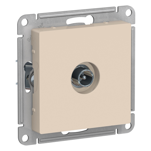  Atlasdesign TV Розетка оконечная 1DB, механизм, Бежевый Schneider Electric ATN000291