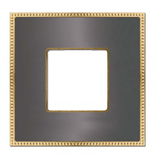  Рамка Belle Epoque Metal Графит / Золото 1-постовая Fede FD01431GROB