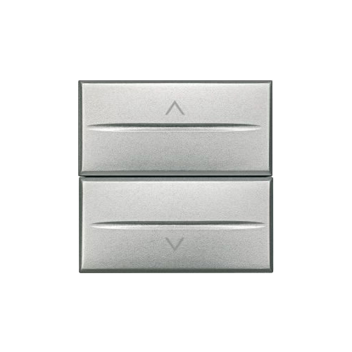  Axolute Кнопка двойная с блокировкой 1Р (NO) + 1Р (NO) 10 А 250 В~ – 2 модуля Bticino HC4037/2