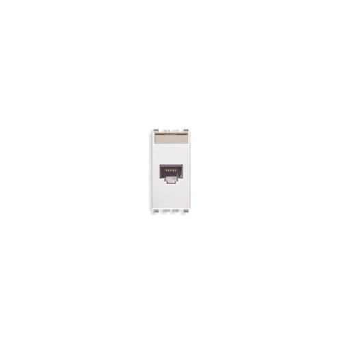  Розетка rj45 netsafe cat5e utp 110 , белая Vimar Eikon 20339.4.B