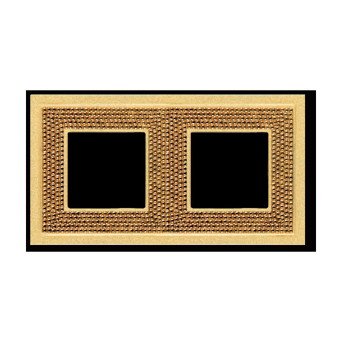  Рамка Crystal De Luxe Real Gold 2-постовая Fede FD01292OR