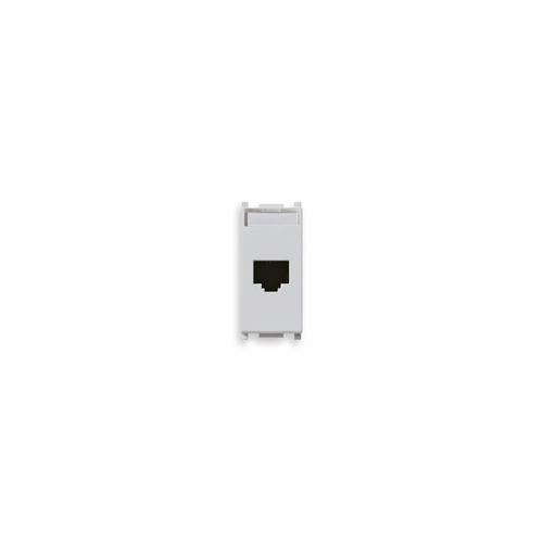  Розетка rj45 netsafe cat5e utp, серебро Vimar Plana 14339.11.SL