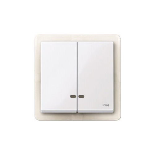  Две клавиши с окош.для свет.инд.IP 44 акт-б Merten MTN3424-0325