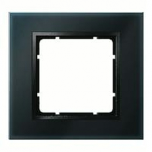  Рамка B.7 Черное стекло 1-постовая Berker 10116616