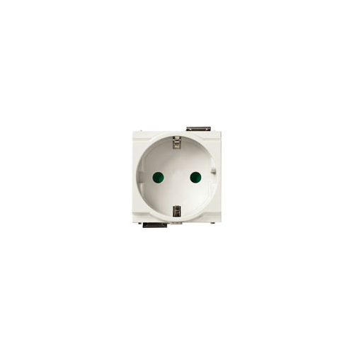  Розетка 2p+t 16a немецкий стандарт белая Vimar Idea 17038.B