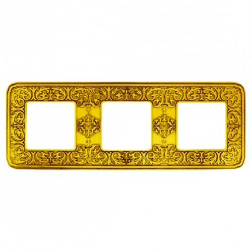  Рамка Emporio Bright Gold 3-постовая Fede FD01373OB