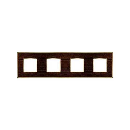  Рамка Vintage Wood Wenge / Bright gold 4-постовая Fede FD01314WOB