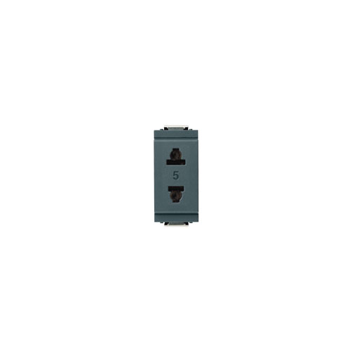 Розетка 2p 15a us + eu d4,8 серая Vimar Idea 17044