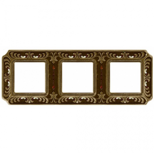  Рамка Siena Bright Patina 3-постовая Fede FD01353PBCL